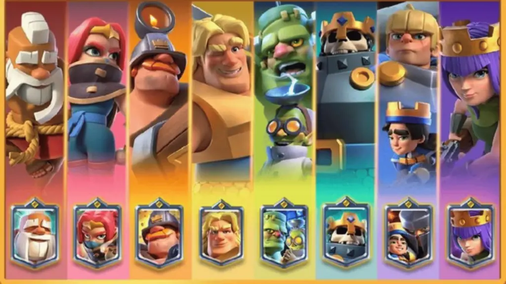 Clash Royale Card Collage image showing key cards and gameplay visuals