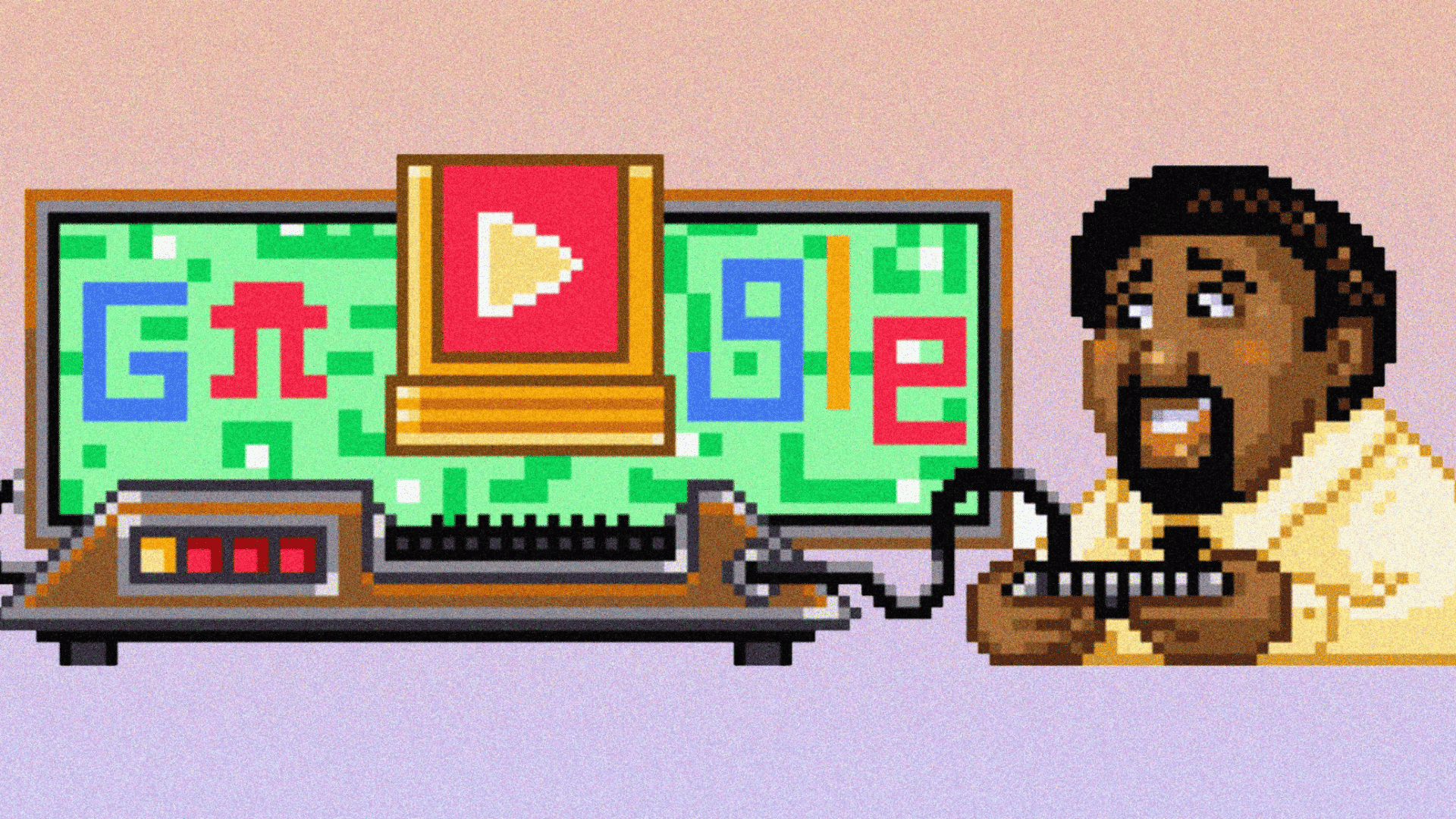 Jerry Lawson Google Doodle games interactive retro game builder honoring gaming pioneer