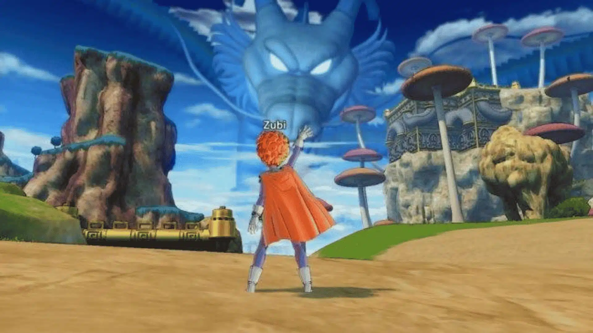 Super Saiyan Gohan faces Cell in a Dragon Ball Xenoverse 2 battle.