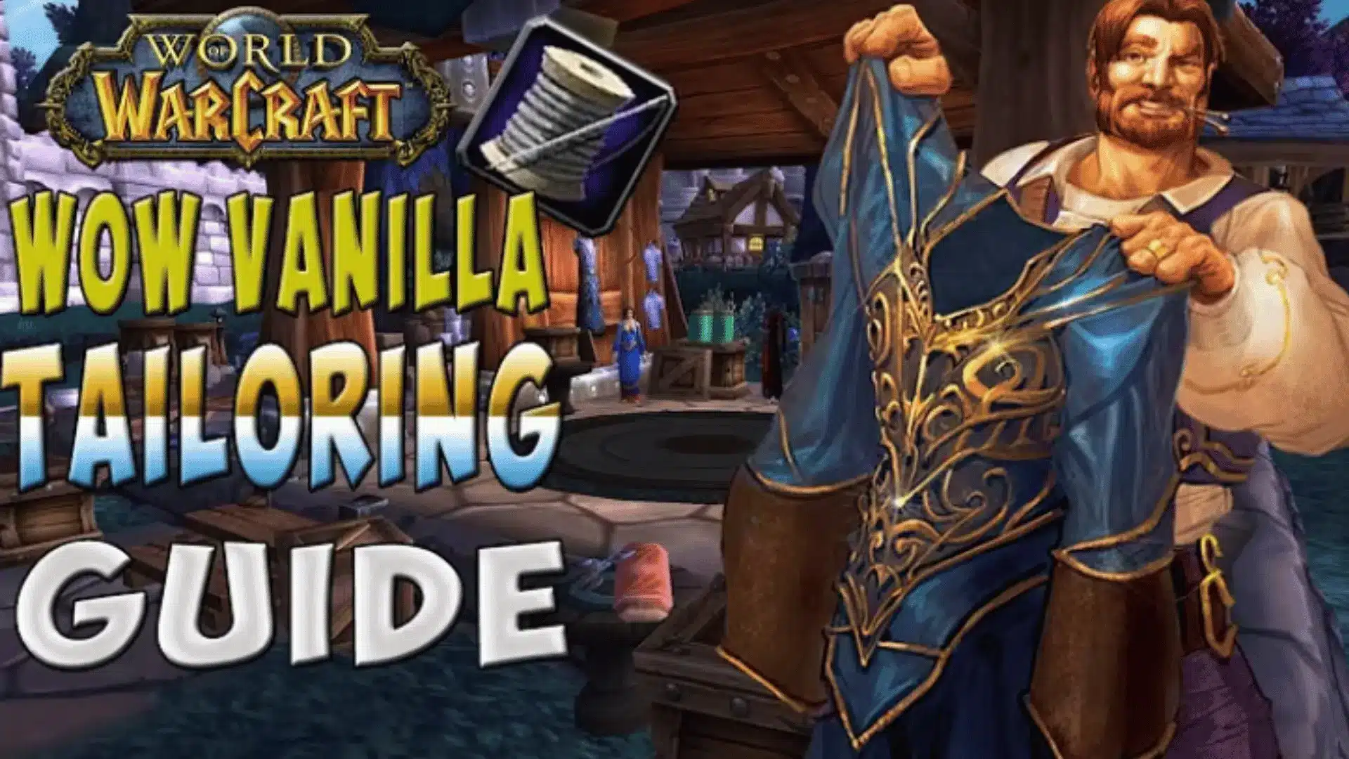 WoW Vanilla showing Tailoring skill levels with avatar recipe difficulties