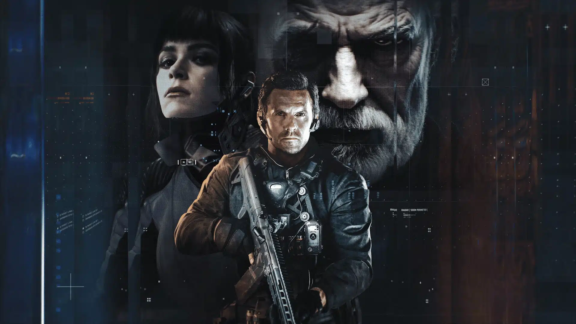 Promotional artwork for Call of Duty: Black Ops 7 featuring characters from the campaign storyline.