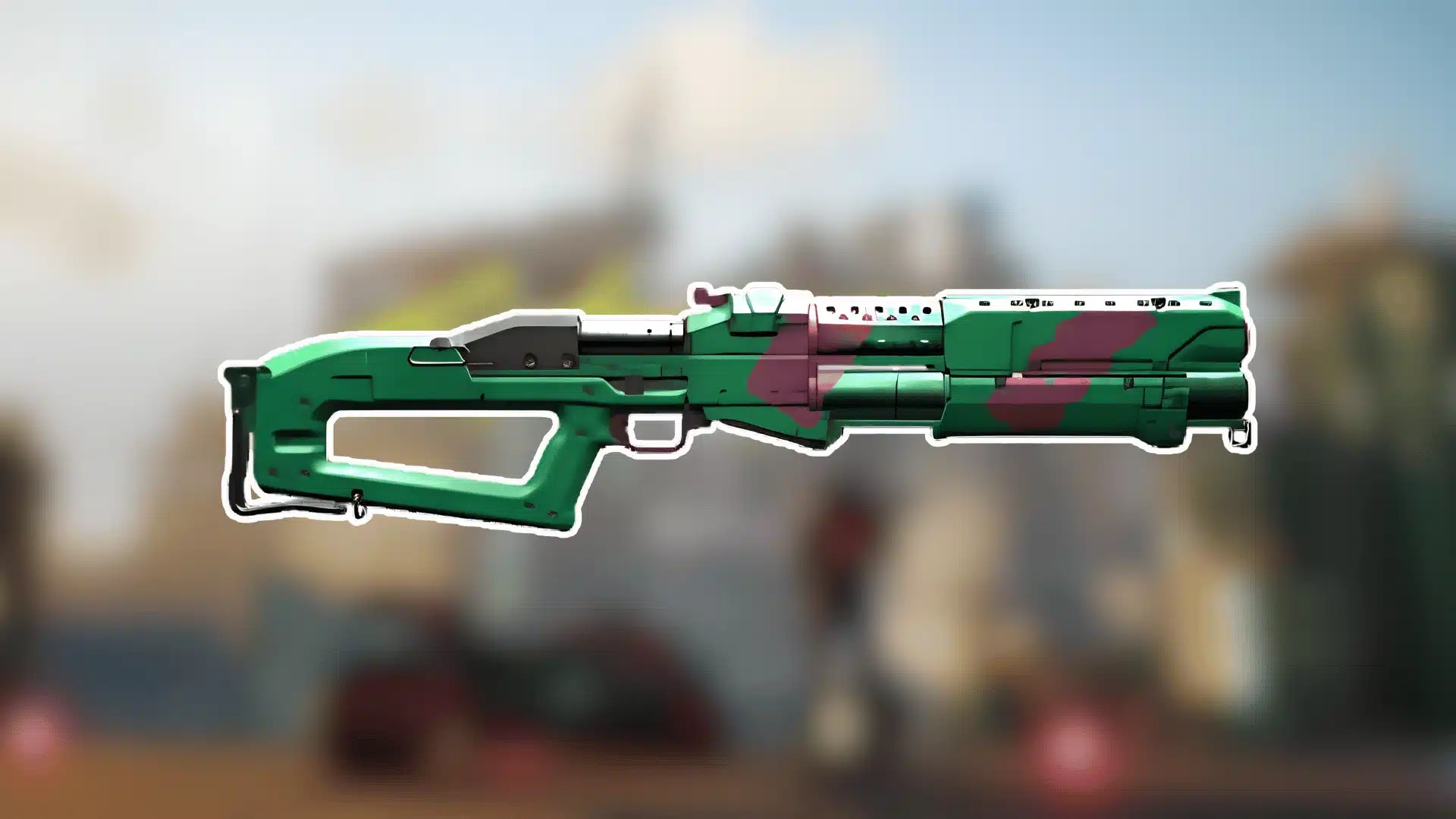 Guts power shotgun displayed on a neutral surface