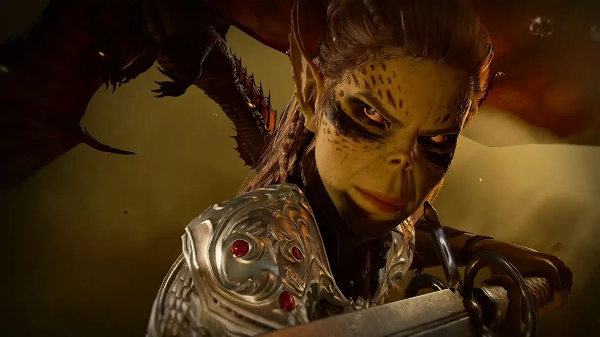 Lae’zel, a Githyanki Fighter companion in Baldur’s Gate 3