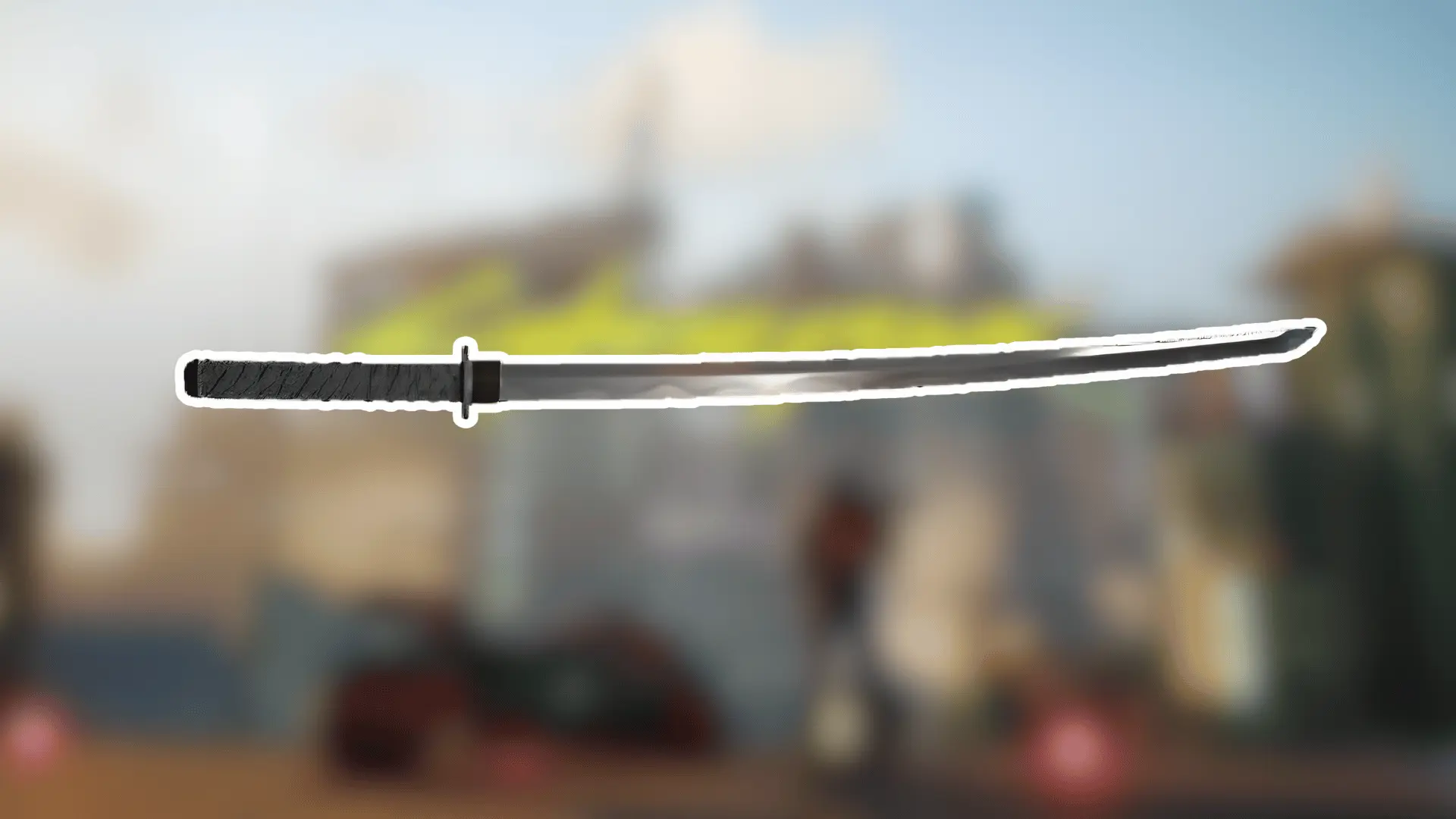 Satori katana displayed with blade and handle visible