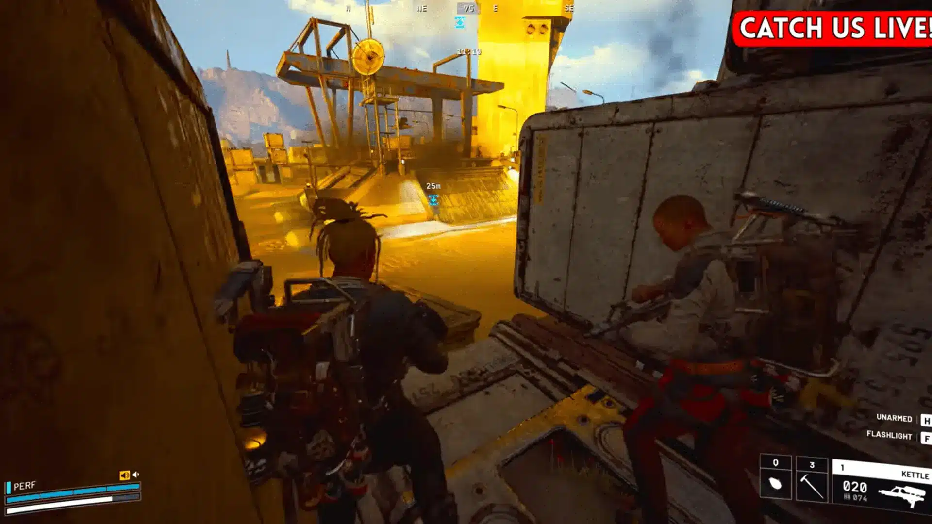 ARC Raiders players heading toward extraction after securing the LiDAR scanner for Shani.