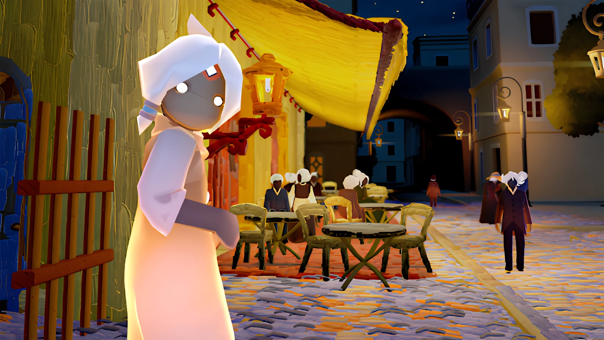 Children of the Light showing a peaceful fantasy world with a glowing character exploring magical landscapes
