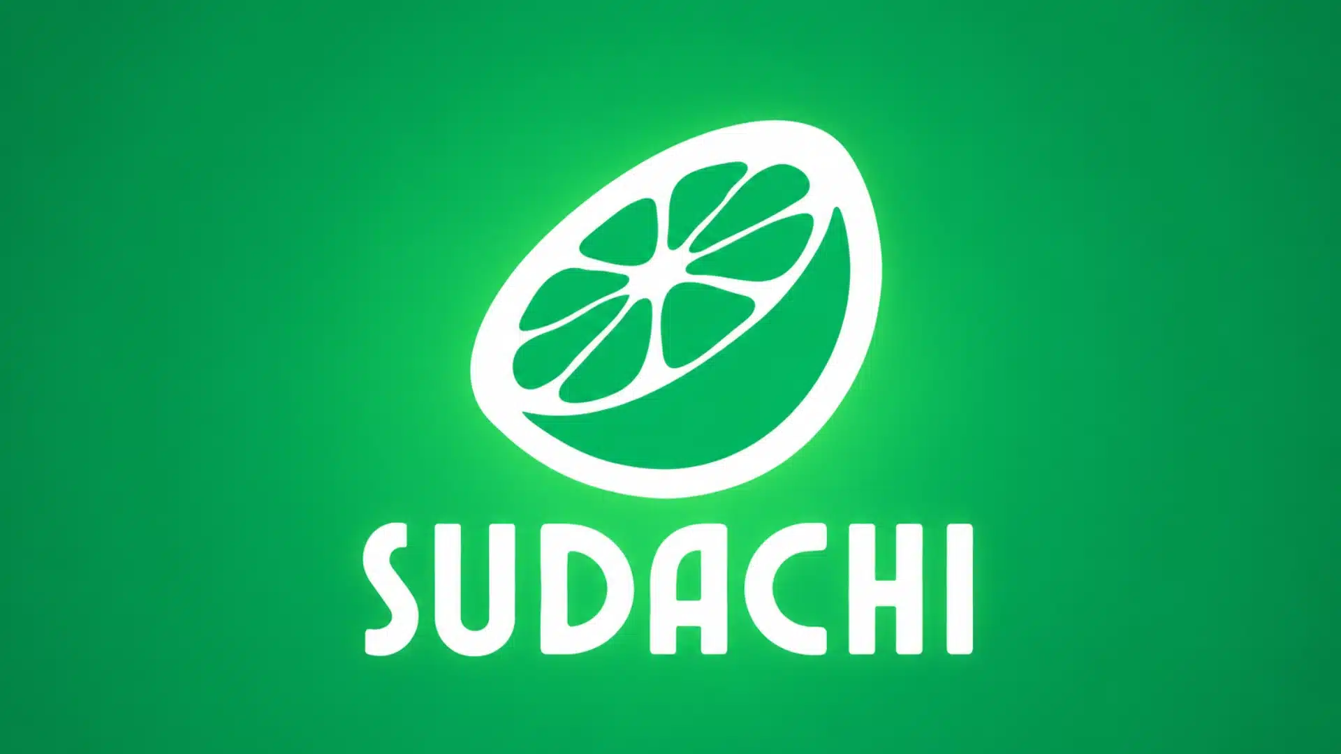 Sudachi emulator logo with a white citrus icon on a bright green background