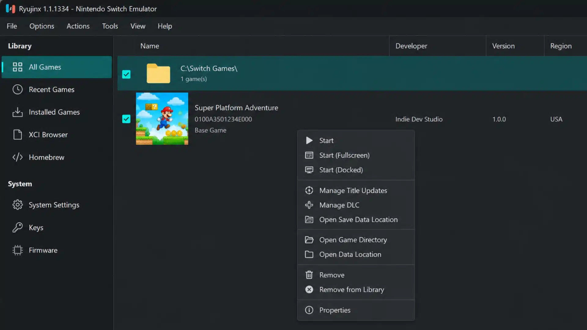 switch-emulator-interface